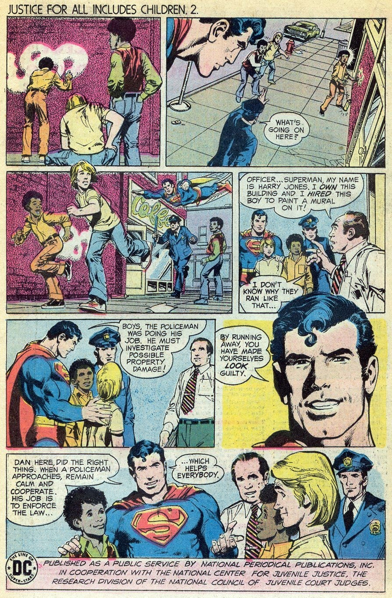 Illustration for article titled In Old-School Comic PSAs, Superman Torments Mouthy Children